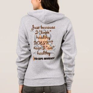 Sudadera Hoodie RSD/CRPS "Look" saludable/mariposa