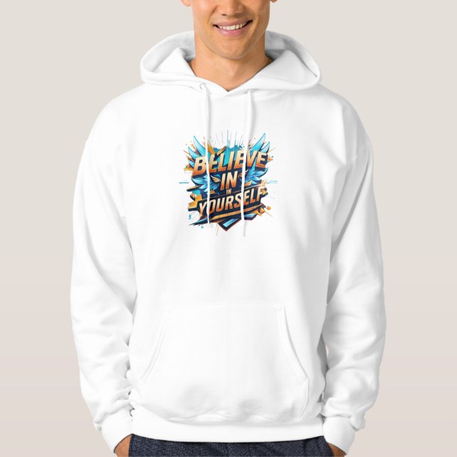 Sudadera Hoodie, Sweatshirt - Créanse en usted mismo (Anverso)