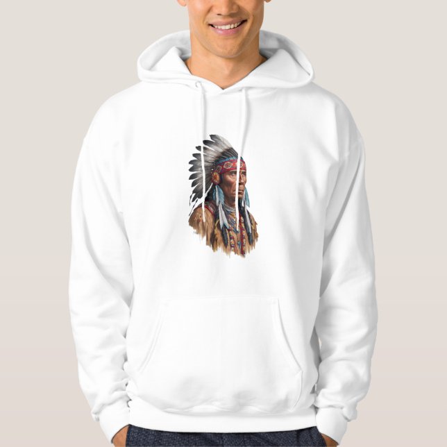 Sudadera Hoodie, Sweatshirt - Nativos americanos (Anverso)