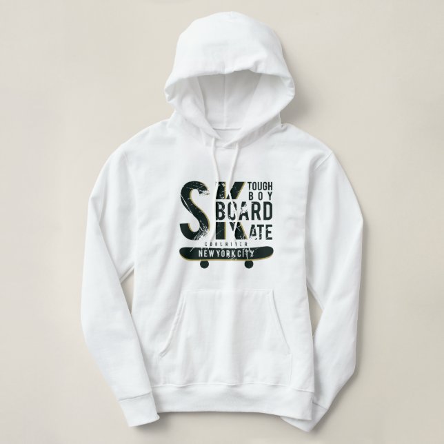 Sudadera Hoodie T-Shirts Tough Boy/Chica Skateboard Nueva Y (Diseño del anverso)