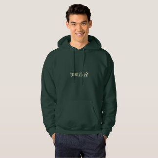 Sudadera Hoodie verde justificado