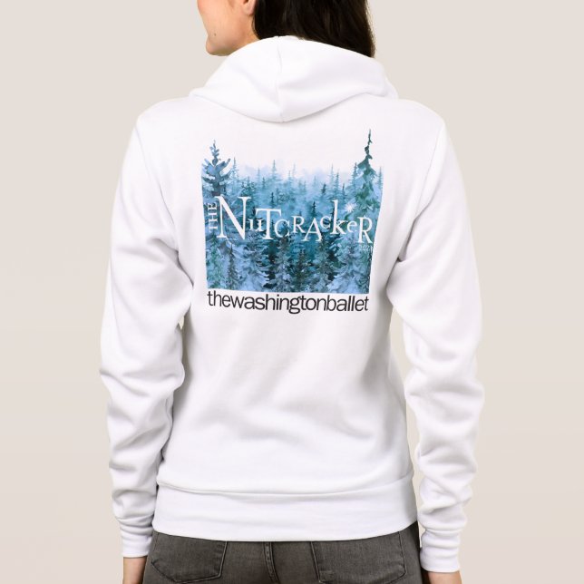 Sudadera Hoodie Zip-Up De La Escena De Invierno De Nutcrack (Reverso)