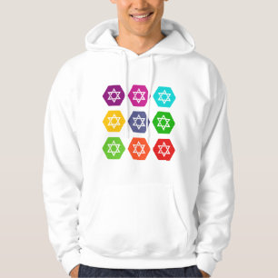 Sudadera Hoodies - Estrellas judías - Colorosa ropa de gimn