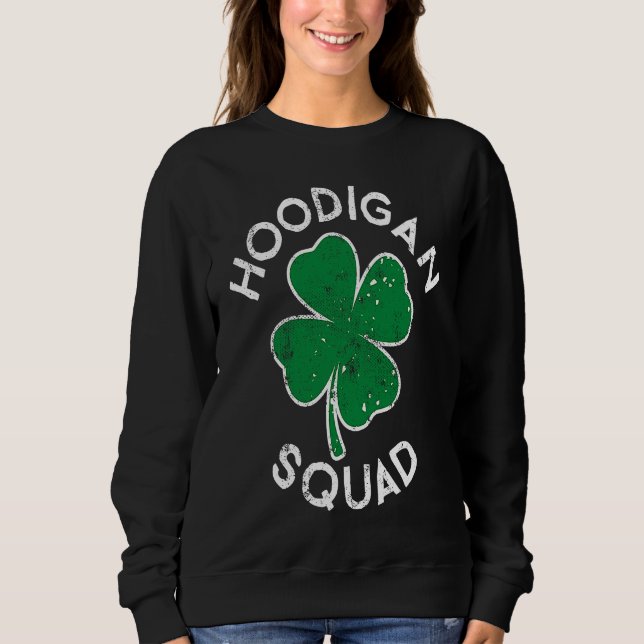 Sudadera Hoodigan Hooligan Squad Lucky C St Patrick's Day (Anverso)