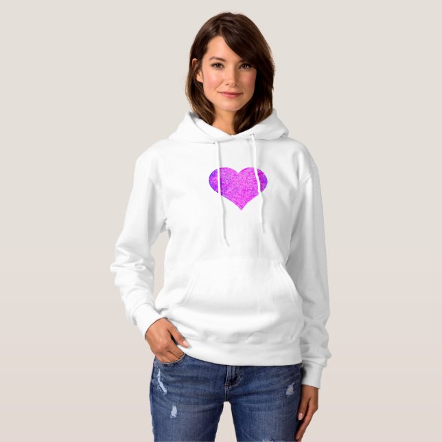 SUDADERA HOODIO DE CORAZÓN PINK (Anverso completo)