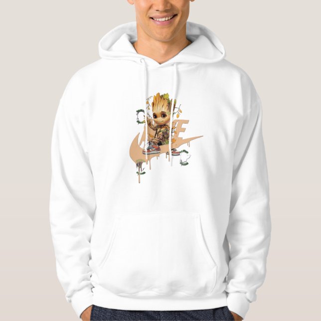 Sudadera Hoojas de onda de diseño (Anverso)