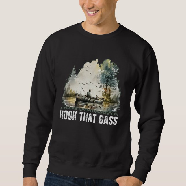 Sudadera Hook That Bass Fly Fishing Hunter (Anverso)