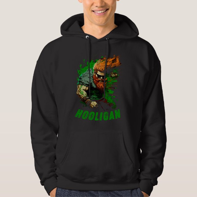 Sudadera Hooligan Irish Leprechaun (Anverso)