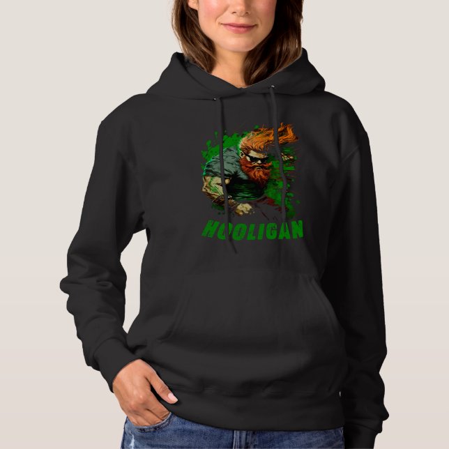 Sudadera Hooligan Irish Leprechaun (Anverso)