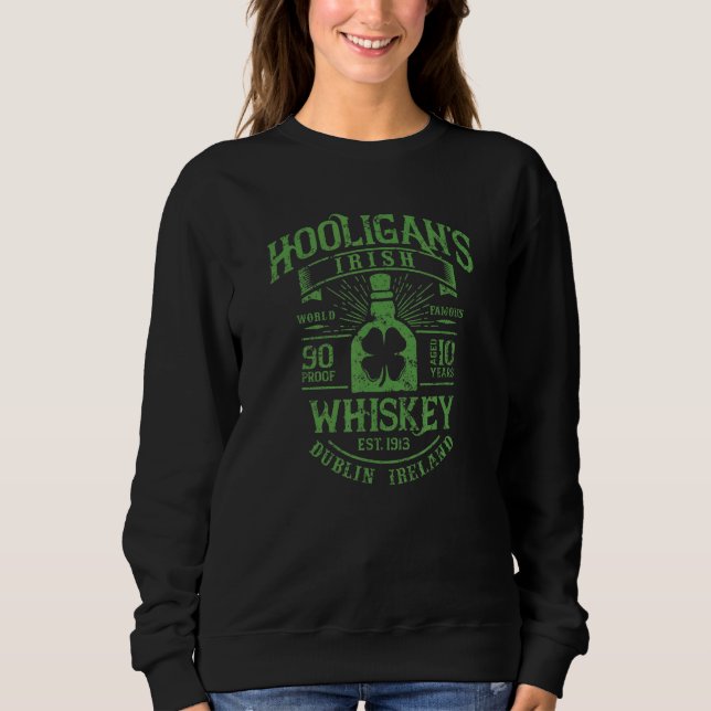 Sudadera Hooligans World Famous Irish Whiskey Dublín Irelan (Anverso)