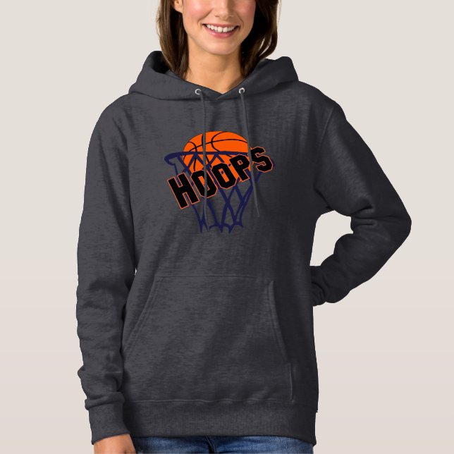 Sudadera Hoops Basketball & Net Women's Hoodie (Anverso)