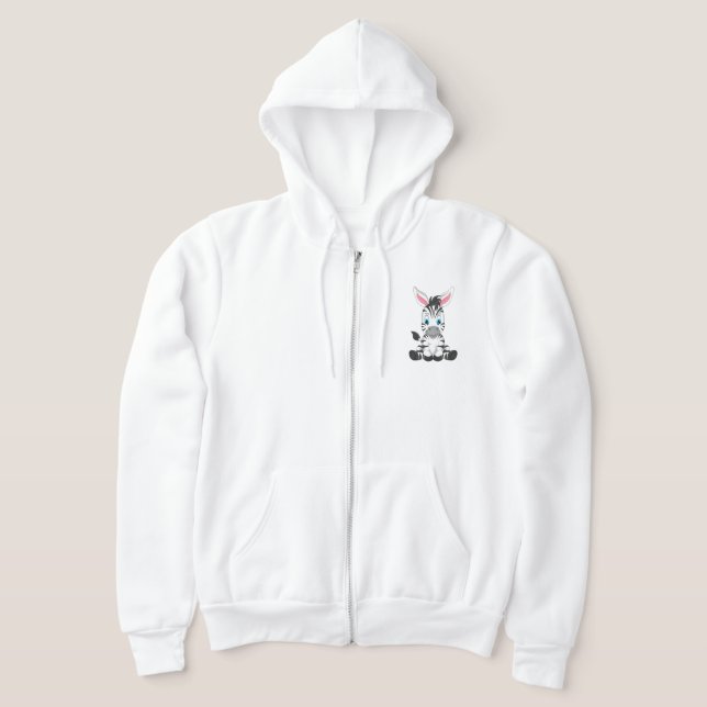 Sudadera Hooves Adorables: El encanto de una cebra (Distribución)