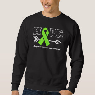 Sudadera Hope Alopecia Areata Awareness Lime Cinta Verde