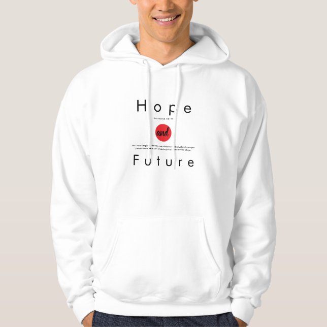 Sudadera Hope and Future" Christian T-Shirt – Jeremiah 29:1 (Anverso)