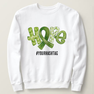 Sudadera Hope Awareness Ribbon Personalized Hashtag
