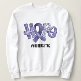 Sudadera Hope Awareness Ribbon Personalized Hashtag