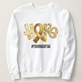 Sudadera Hope Awareness Ribbon Personalized Hashtag