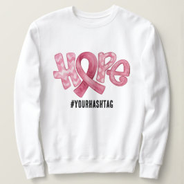 Sudadera Hope Awareness Ribbon Personalized Hashtag