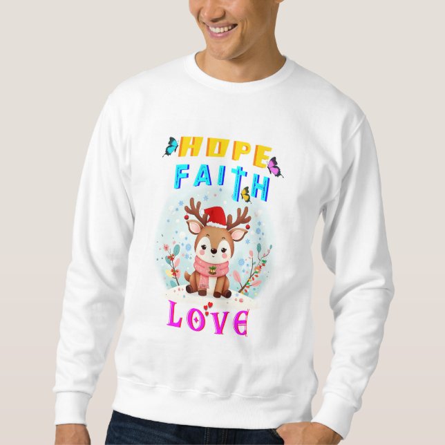 Sudadera Hope Faith Love (Anverso)