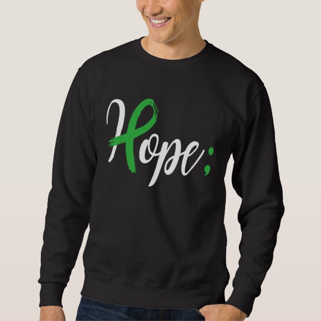 Sudadera Hope Semicolon Mental Health Awareness Month Suppo (Anverso)