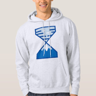 Sudadera Hora Azul Moderna Montaña Naturaleza Reloj de Aren