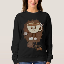 Sudadera **Hora del Café – Taza Sonriente y Vapor Cute 