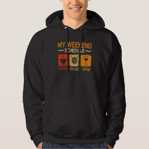 Sudadera Horario de fin de semana de estilo retro Café Ganc