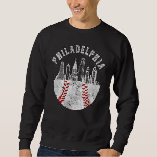 Sudadera horizonte de Filadelfia Fan de béisbol vintage d