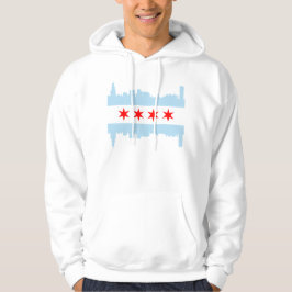 Sudadera Horizonte de la bandera de Chicago