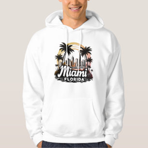 Sudadera Horizonte de la ciudad de Miami Florida
