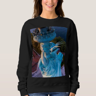 Sudadera Horizonte de la ciudad de Nueva York, antorcha de