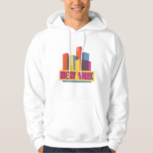 Sudadera Horizonte de neón de New York City el
