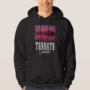 Sudadera Horizonte de Toronto Ontario Canadá Hoja de Arce C