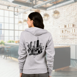 Sudadera Horizonte moderno de Chicago