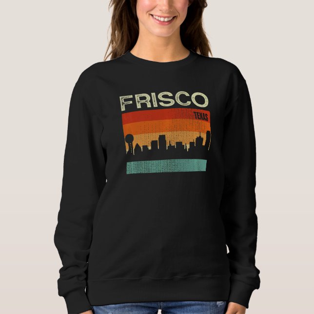 Sudadera Horizonte urbano de Frisco Texas   (Anverso)