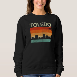 Sudadera Horizonte urbano de Toledo Ohio 1