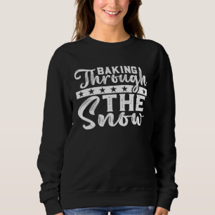 Sudadera Horneando a través de la nieve  Cocina