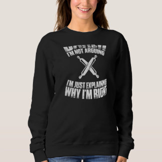 Sudadera Horneando No Estoy Discutiendo Panadería Panadero 