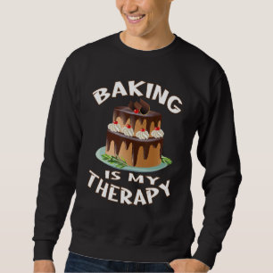 Sudadera Hornear Es Mi Terapia Cocina De Cocina Pastel De J
