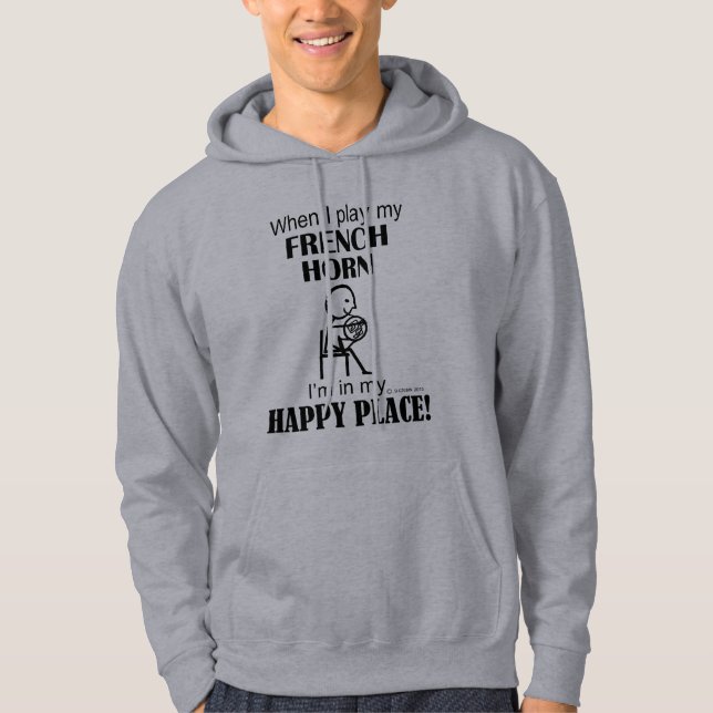 Sudadera Horno francés Happy Place (Anverso)