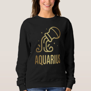 Sudadera Horoscope Aquarius Zodiac Astrología Rótulo 9
