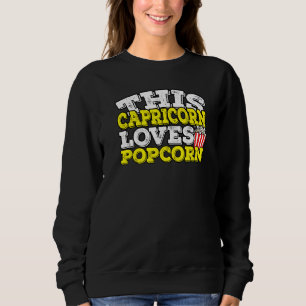 Sudadera Horoscope Zodiac Rótulo Capricorn Ama Popcorn