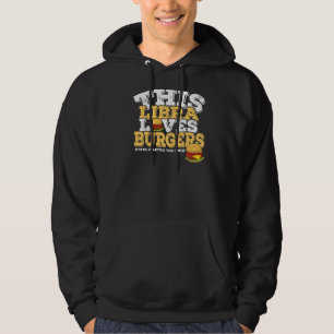 Sudadera Horoscope Zodiac Rótulo Libra ama a las hamburgues