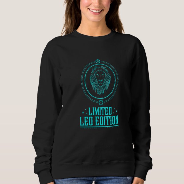Sudadera Horoscope Zodiac Rótulos Leo I Lion Edition (Anverso)