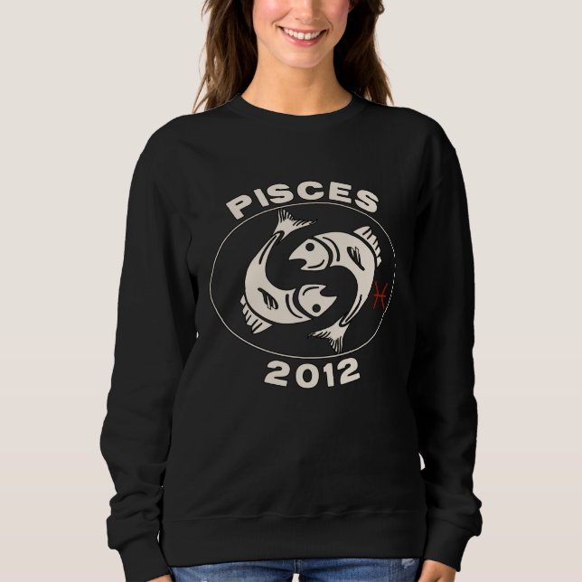 Sudadera Horoscope Zodiac Sign Fish Pisces 2012 (Anverso)