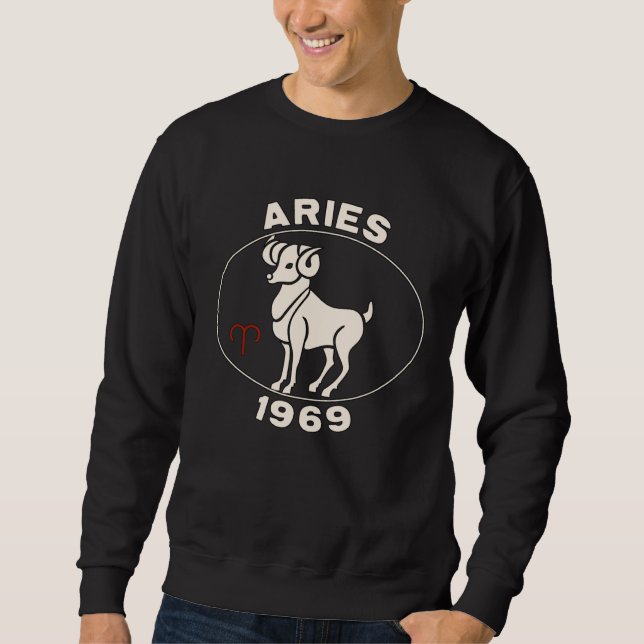 Sudadera Horoscope Zodiac Sign Ram Aries 1969 (Anverso)