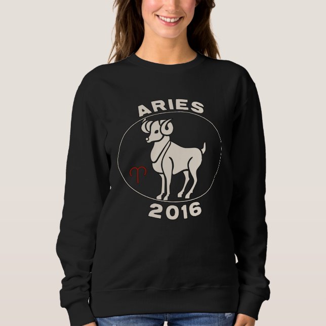 Sudadera Horoscope Zodiac Sign Ram Aries 2016 (Anverso)