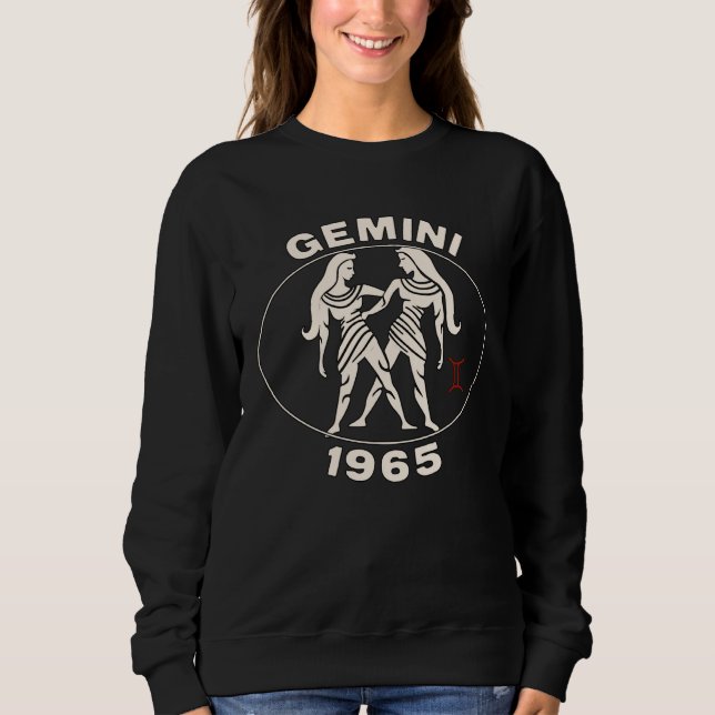Sudadera Horoscope Zodiac Sign Twins 1965 (Anverso)