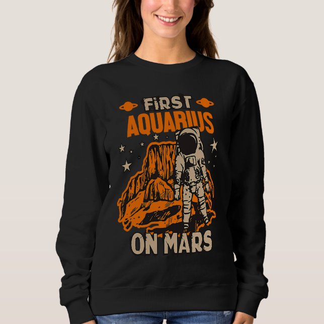 Sudadera Horoscopic Sign Aquarius Astronaut (Anverso)