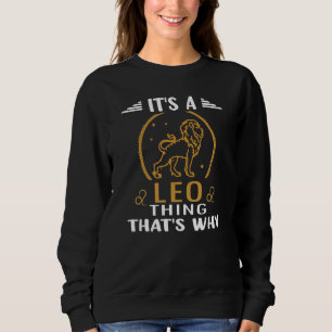 Sudadera Horoscopio Leo Astrología Rótulo Zodiac